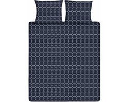 Ten Cate Dekbedovertrek - Dekbedovertrek 200 x 200 tweepersoons - Dekbedovertrekken - Dekbedovertrek 200x220 - Graphic Blauw