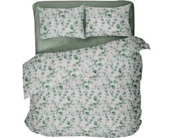 Ten Cate Eenpersoon Dekbedovertrek 140x200 - 100% Katoen - Eucalyptus All Over - 140x200/220 cm