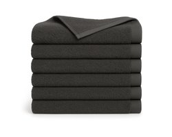 Ten Cate Handdoeken set - Badhanddoeken - 60x110 cm - 6 stuks - Antraciet