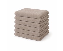 Ten Cate Handdoeken set - Badhanddoeken - 70x140 cm - 6 stuks - Taupe