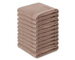 Ten Cate Handdoekenset - Handdoeken - Hotelkwaliteit - Baddoeken - 60x110 cm - 10 stuks - 100% Katoen - Taupe