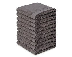 Ten Cate Handdoekenset - Handdoeken - Hotelkwaliteit - Douchelakens - 70x140 cm - 10 stuks - 100% Katoen - Antraciet