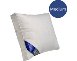 Ten Cate Hoofdkussen - Hoofdkussen Nekklachten - Eendendons & Eendenveren - Halfdons - Hoofdkussens - Geschikt voor rug-, zij- en buikslapers - Ergonomisch Boxkussen - 60x70 cm