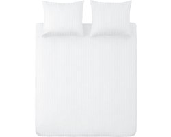 Ten Cate Hotel Dekbedovertrek - Dekbedovertrek 140 x 200 - Dekbedovertrekken - Dekbedovertrek 1 persoons - Satijn - Wit