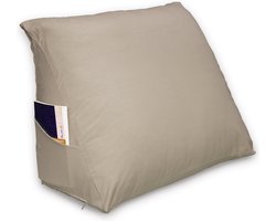 Ten Cate Leeskussen - Zitkussen - Leeskussen voor in bed - Leeskussen voor Boeken - Lekker Lui Lezen Kussen - inclusief Leeskussen Hoes - Kussensloop - Zand