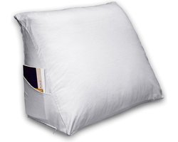 Ten Cate Leeskussen - Zitkussen - Leeskussen voor in bed - Leeskussen voor Boeken - Lekker Lui Lezen Kussen - inclusief Leeskussen Hoes - Kussensloop - Wit