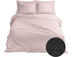 Ten Cate Premium Dekbedovertrek - Dekbedovertrek 140 x 200 - Dekbedovertrekken - Dekbedovertrek 1 persoons - Satijn - Blush Roze