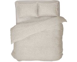 Ten Cate Tweepersoons Dekbedovertrek 200x200 - 100% Katoen - Safari Joy Bone - 200x200/220 cm
