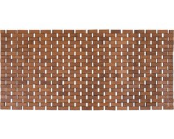 Tendance Badmat - bamboe - bruin - antislip - L100 x B45 cm - douchemat - saunamat - hout