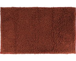 Tendance Badmat microfiber - hoogpolig - koper - 50x80 cm - absorberend - badkamer - antislip