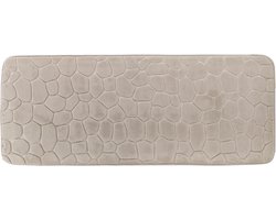 Tendance Badmat Pebble - Memory Foam - extra lang - taupe - 45 x 120 cm - antislip - badkamer