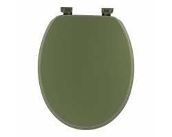 Tendance Toiletbril Breeze - olijfgroen - MDF hout - universeel - standaard wc bril
