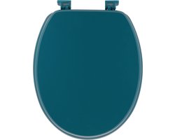 Tendance Toiletbril Breeze - petrol blauw - MDF hout - universeel - standaard wc bril
