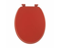 Tendance Toiletbril Breeze - rood - MDF hout - universeel - standaard wc bril