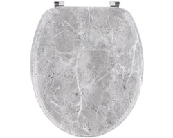 Tendance Toiletbril Royal Nature - marmer look - MDF hout - universeel - standaard wc bril