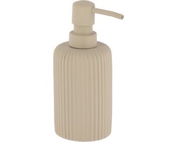 Tendance Zeeppompje 101 series - taupe - geribbeld - PS - D7 x H17 cm - 230 ml - badkamer