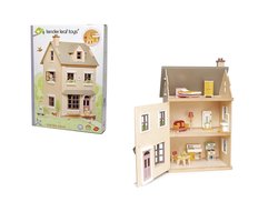 TENDER LEAF Poppenhuis - Villa Foxtail - 44X37,5X71Cm - Met Set Meubels - 3 Jaar
