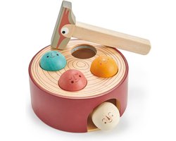 Tender Leaf Toys Hamerbank 17 X 17 X 7,5 Cm Steenrood 6-delig
