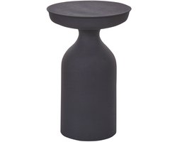 TENJO - Bijzettafel - Zwart - Metaal