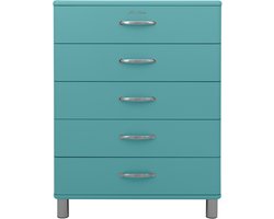 Tenzo Malibu ladekast metaal/hout 86x41x111 cm