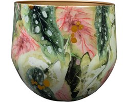Ter Steege Bloempot "Monstera Mystery" Metaal Multicolour D 28 cm H 25 cm