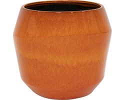Ter Steege Bloempot-Plantenbak Keramiek Oranje D 50 cm H 45 cm
