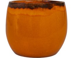 Ter Steege - Keramiek Bloempot - Oranje - D33 x H30 cm - Opening 25 cm