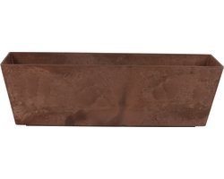 Ter Steege Plantenbak - gerecycled kunststof - bruin - 55 x 17 cm - Binnen en buiten gebruik