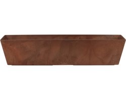 Ter Steege Plantenbak - gerecycled kunststof - bruin - 74 x 17 cm - Binnen en buiten gebruik