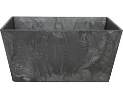 Ter Steege Plantenbak - zwart - rechthoekig - 12 x 25 x 12 cm - Binnen en buiten gebruik