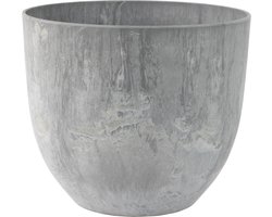 Ter Steege Plantenpot - betongrijs - kunststof - D28 x H24 cm - bloempot