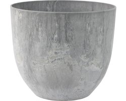 Ter Steege Plantenpot - betongrijs - kunststof - D33 x H29 cm - bloempot