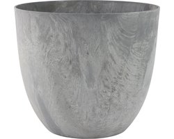 Ter Steege Plantenpot - betongrijs - kunststof - D38 x H33 cm - bloempot