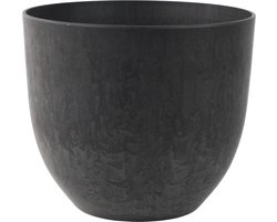 Ter Steege Plantenpot - zwart - kunststof - D28 x H24 cm - bloempot