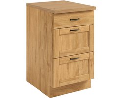 Teramo Onderkast met 3 Lades - Massief Grenenhout - 50 x 60 x 85 cm