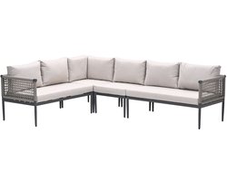 Teramon hoekset - 4-dlg. - carbon black - taupe - desert sand