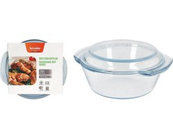 Termolex Ovenschaal glas met deksel 1,0 L.