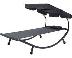 TERNO - Strandstoel - Donkergrijs - Polyester