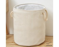 Terra - Wasmand - Wasmand Inklapbaar - Opvouwbare Wasmanden - 35 cm x 40 cm - Stijlvolle en Ruimtebesparende Wasmand voor Optimale Wasorganisatie - Engelse Stijl Wasmanden - Licht