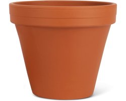 Terracotta Bloempot - Oranje - Ø33 cm - Bloempot voor Buiten - Plantenpot voor Tuinplanten, Keukenkruiden en meer