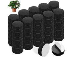 Terracotta pottenpootjes - waterbestendig - set van 100 - zwart - EVA-schuim