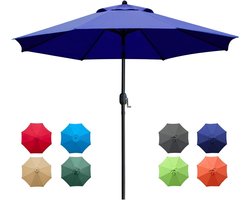 Terras Paraplu - Buiten Scherm - Zomerse Schaduw - 8 Stevige Ribben - 270 cm Diameter - Groen