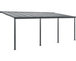 Terrasdak / Overkapping - Borneo - 6 x 3 m - Grijs