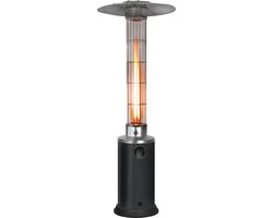 Terrasheater - Flame - Propaan - Zwart - Metaal - G-Line