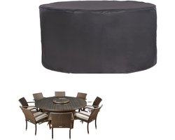 Terrasmeubelset Hoes - Tuinmeubelhoes Rond - Meubels Beschermen - Waterdicht Scheurvast - 300x70cm