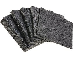 Terraspads 90 x 90 mm - Waterbestendige Rubber Matten voor Houtvloerbescherming - Set van 50