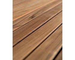 Terrasplanken teakhout - Houten dekdelen - Terrassen en boten - Duurzaam en splintervrij - 110 cm lengte - Goudbruin