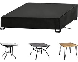 Terrastafel Beschermhoes - Tuinmeubelhoes - Meubels Beschermen - Waterdicht Oxford Stof - 61x61x10cm - Zwart