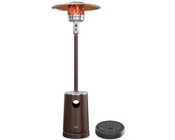 Terrasverwarmer 50.000 BTU voor buiten met anti-kantel- en vlambeveiliging