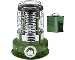 Terrasverwarmer - Buitenverwarmer Staand - Buiten Zitten - Automatische Veiligheidsuitschakeling - 30x30x30 cm - Groen